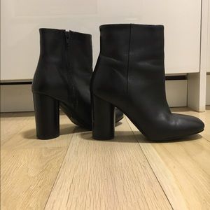 H&M black booties. WORN ONCE