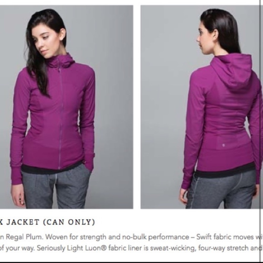 Plum Influx lululemon Jacket
