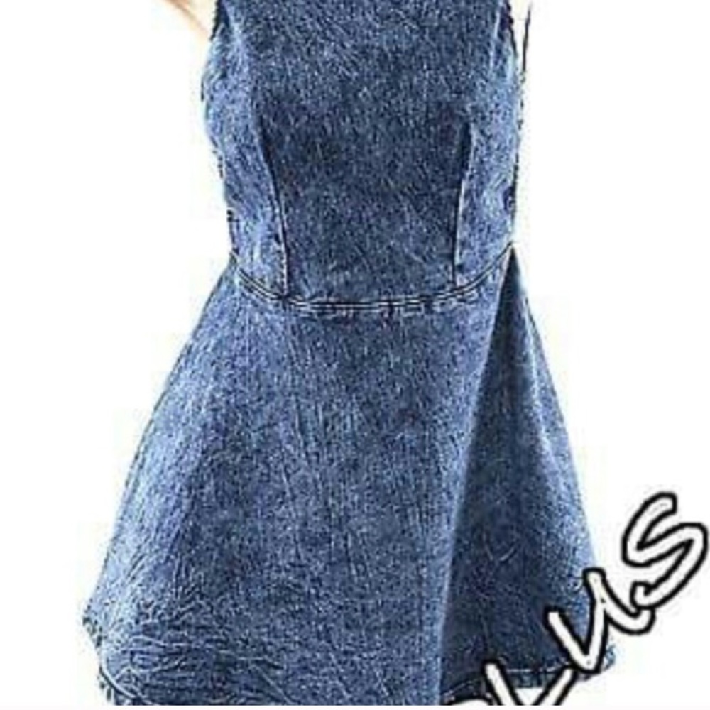 Denim dress halter style new never worn
