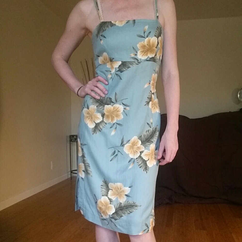 Hawaiian Print Dress