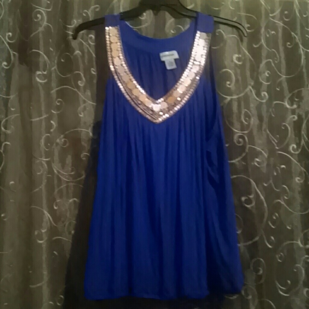 Cute Tank with Sequins Size 3X