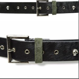 Zara vegan leather belt 💀