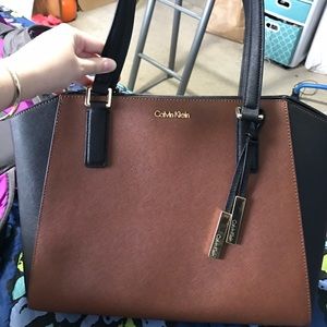 Calvin Klein Saffiano Leather Tote