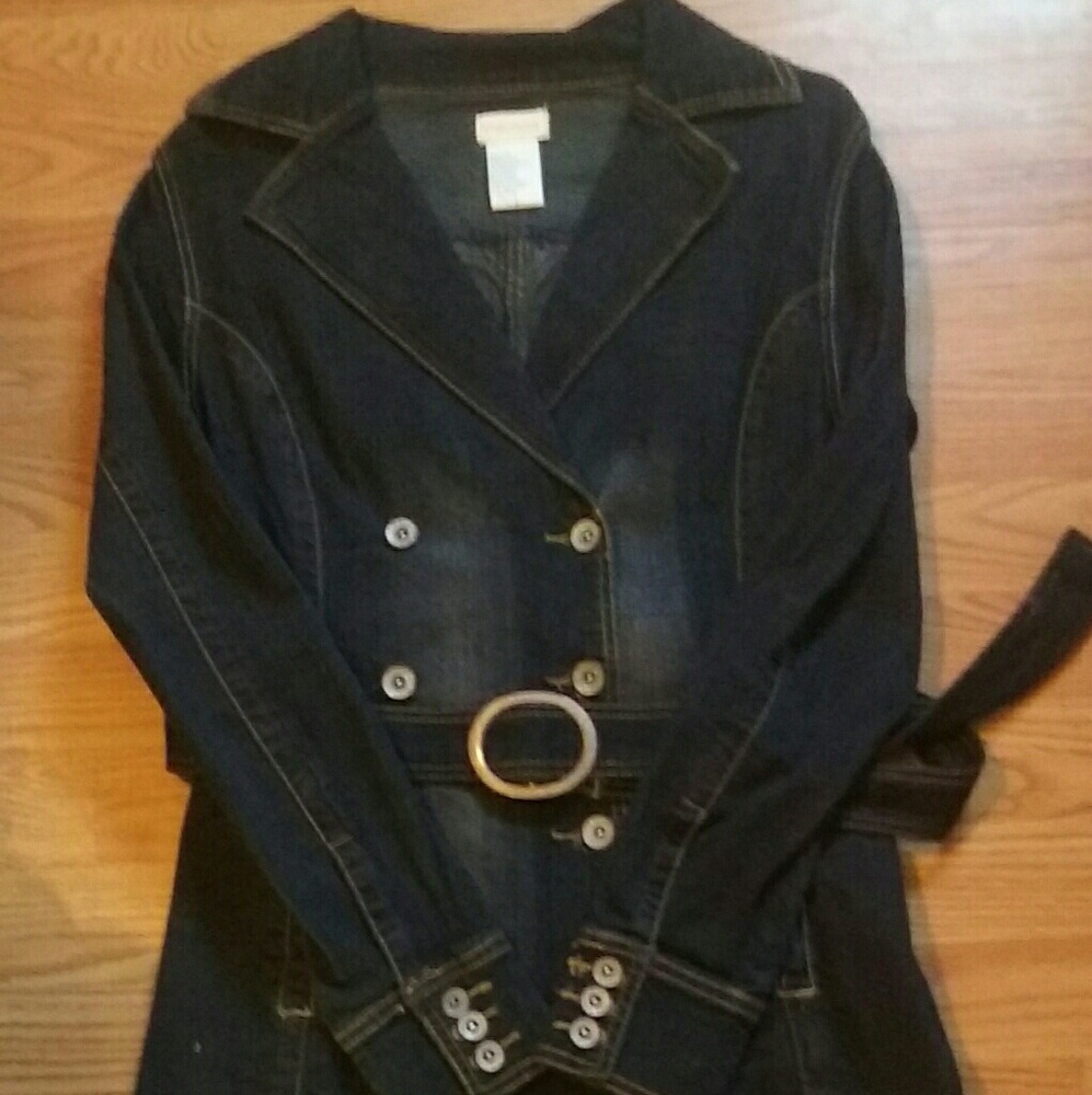Double Breasted Denim Jacket