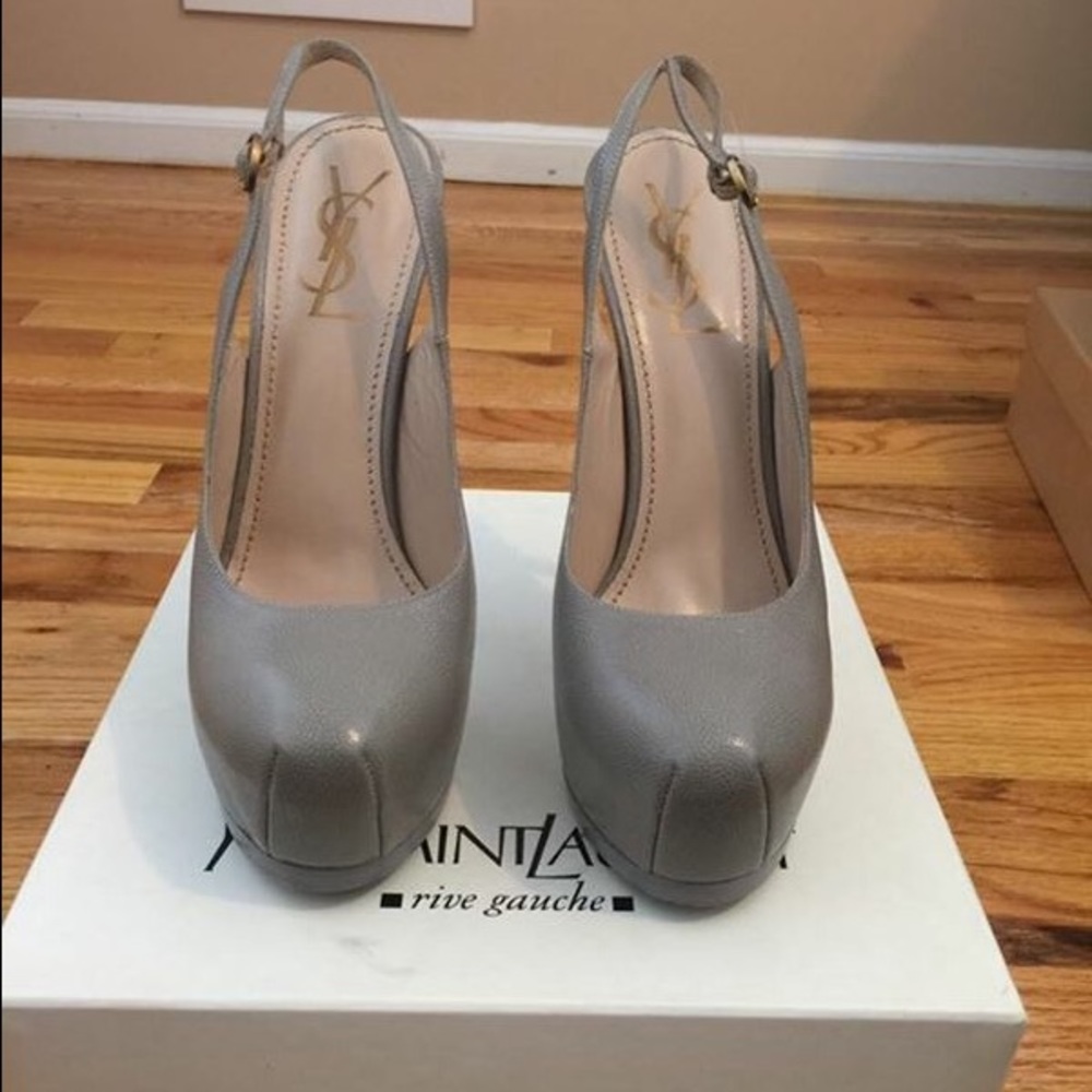 YSL tribute sling backs