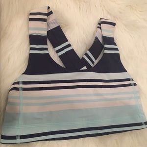 Lululemon Striped Sports Bra - Size 4