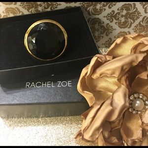 RACHEL ZOE BLACK & GOLD RING