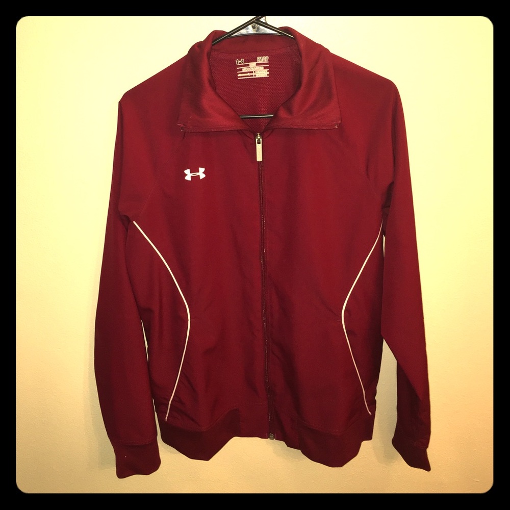 Red Under Armour jacket