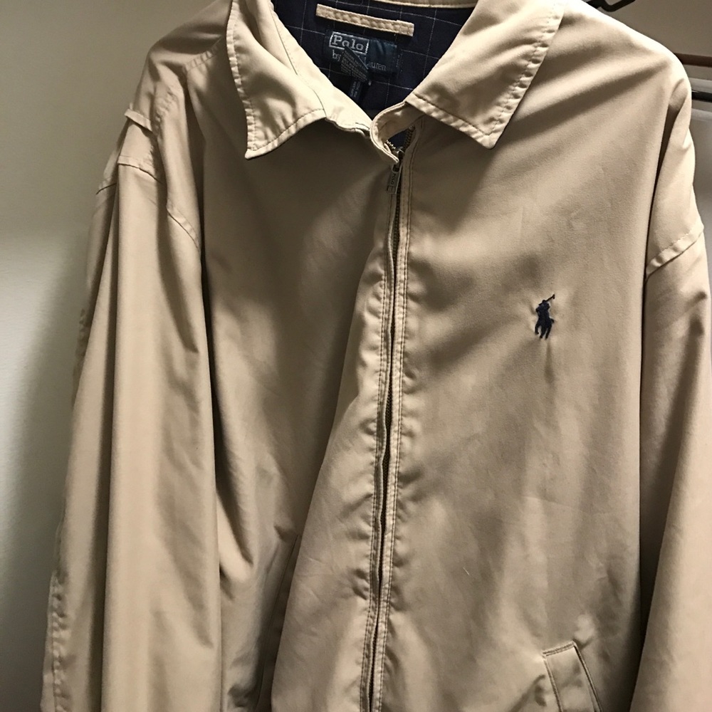 Cream polo jacket