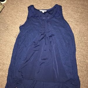 Short sleeve blouse navy blue never worn