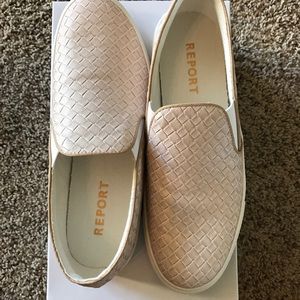 Beige Slip On Shoes