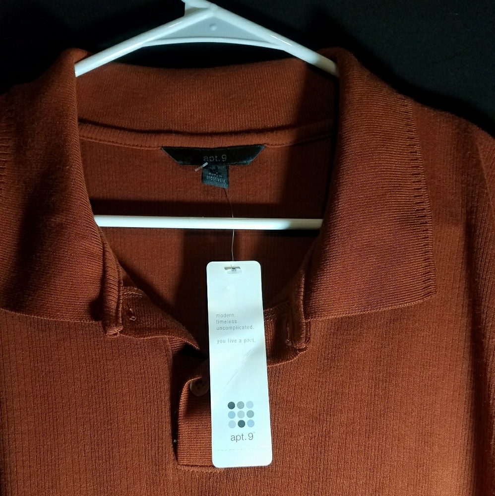 Apt 9 Collared 1/4 Button Pull Over FLASH SALE!!