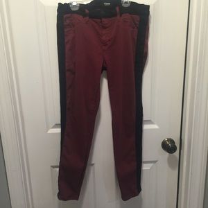 Hudson Red Crop Jeans