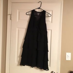 Pleated layered Chiffon dress