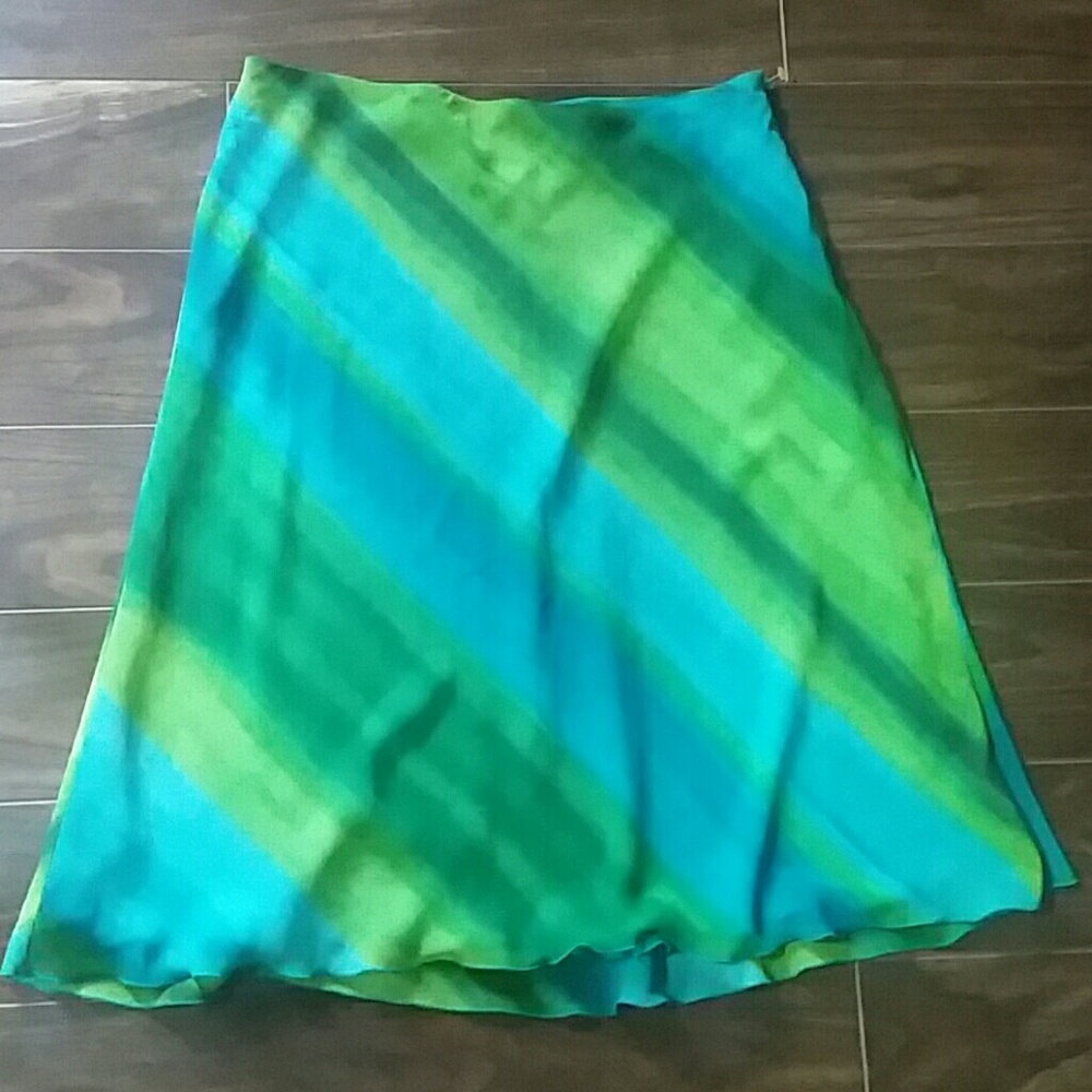 Brushstroke Striped Skirt