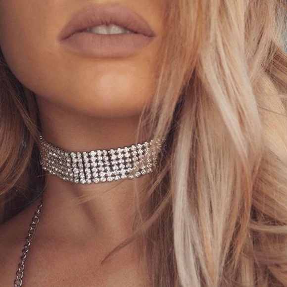 Star Studded Bling Choker - Picture 2 of 4