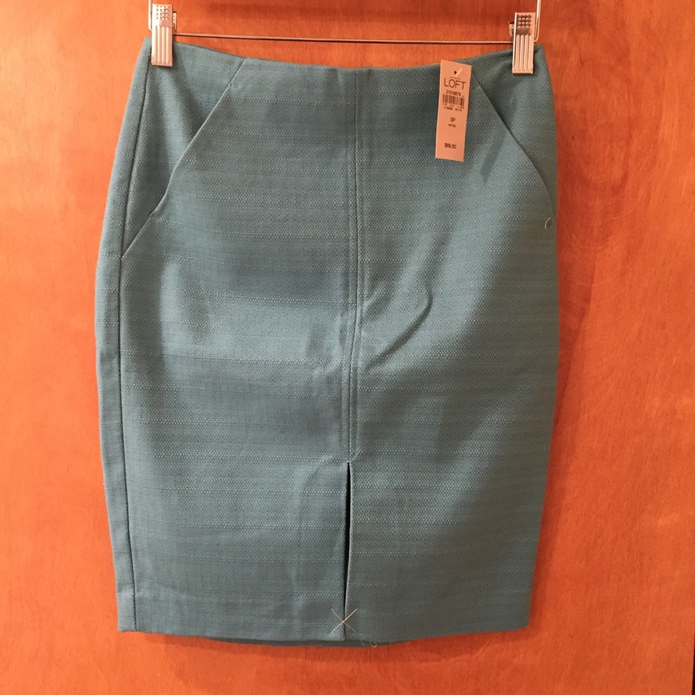 NWT Blue Pencil Skirt