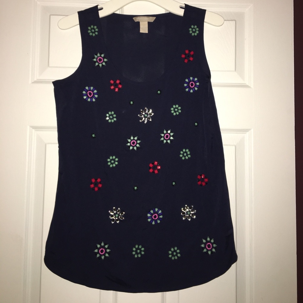 Banana republic embellished top