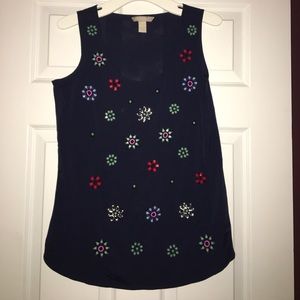 Banana republic embellished top