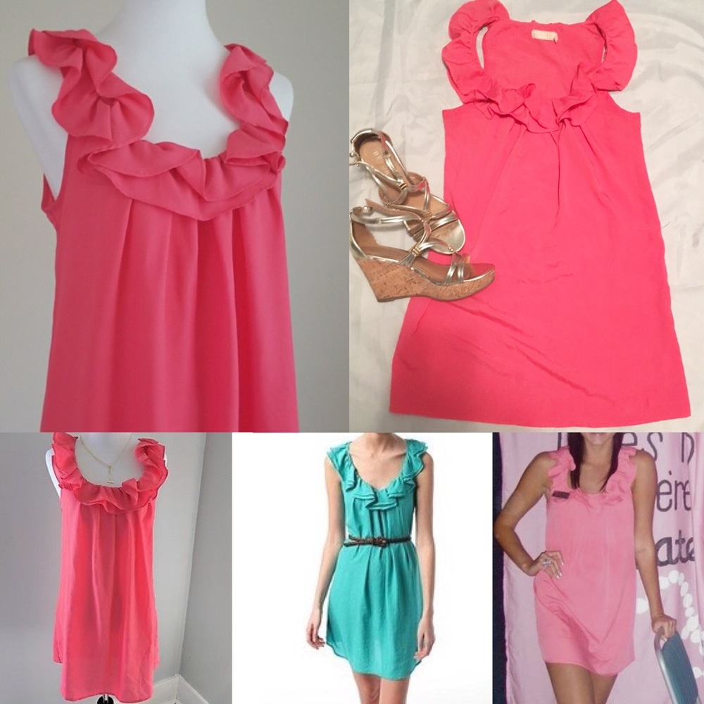 ⌛️Urban Outfitters Pink sleeveless ruffle tunic S