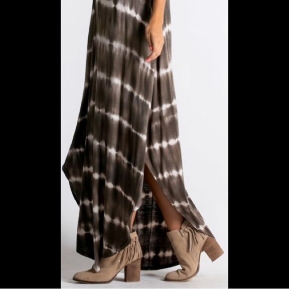 🏆HOST PICK🏆 🇺🇸Olive Tie Dye Maxi - Picture 2 of 5