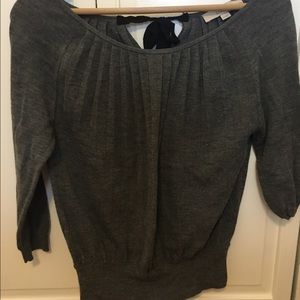 Loft sweater with tie back.