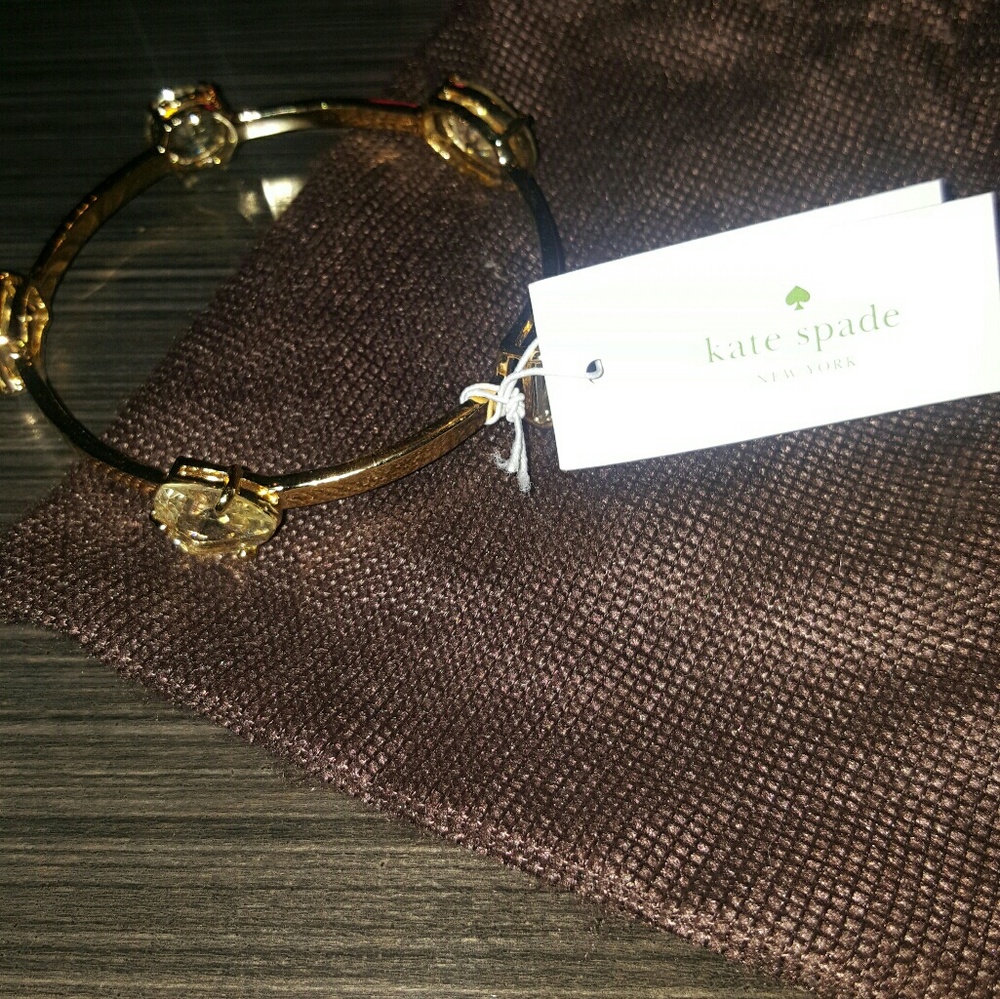 Nwt Kate spade vegas canary jeweled bracelet