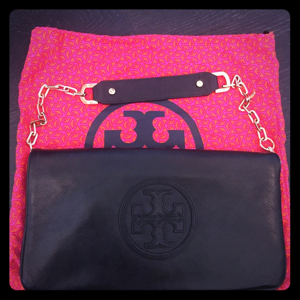 Tory Burch Black Reva Clutch