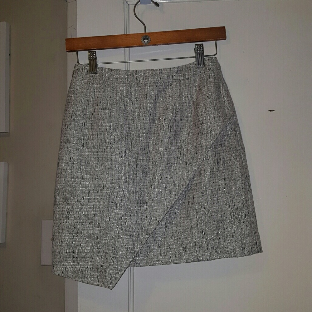 Tweed Asymmetrical Skirt