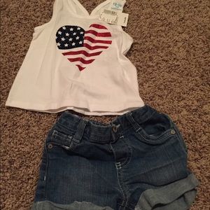 Toddler girls America outfit