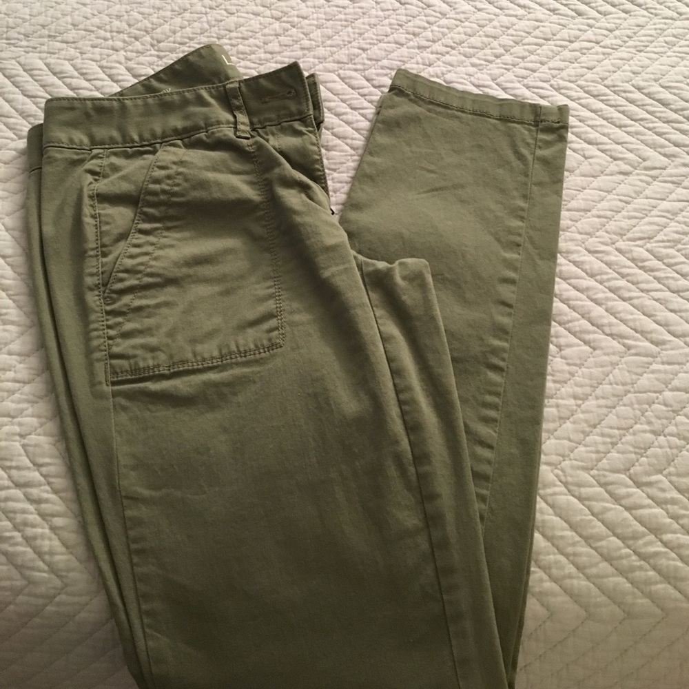 Loft 00 relaxed fit green pants
