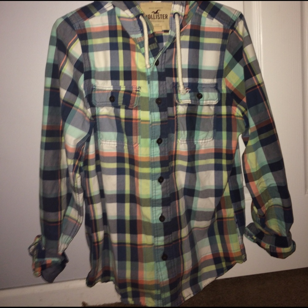 Hollister Flannel Hoodie