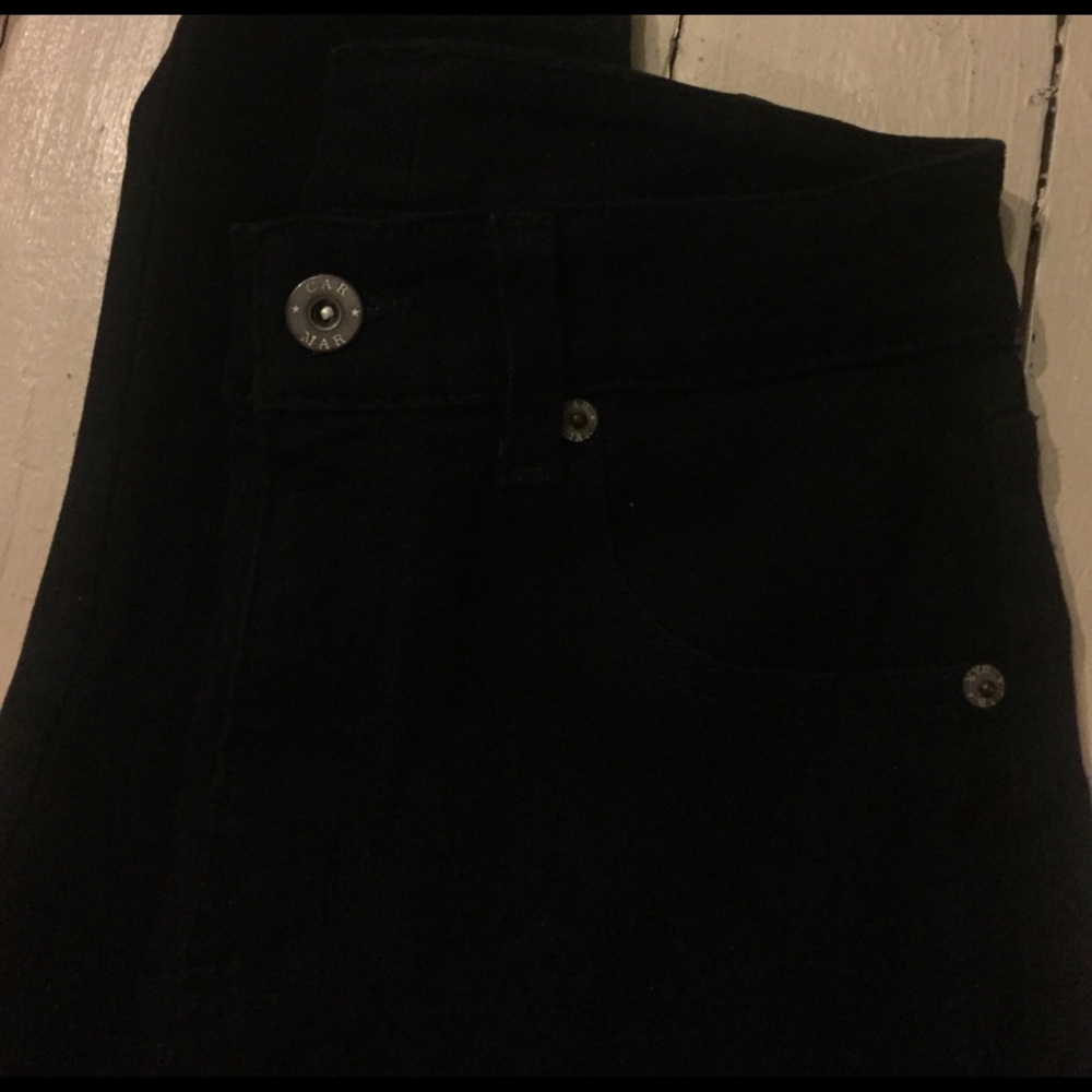CARMAR LF SKINNY STRETCHY JET BLACK JEANS