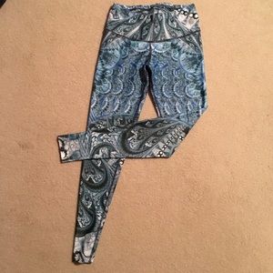 Pure Barre Paisley Leggings SIZE SMALL