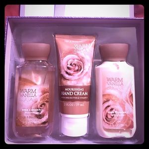Bath and Body Works gift set/ warm vanilla sugar