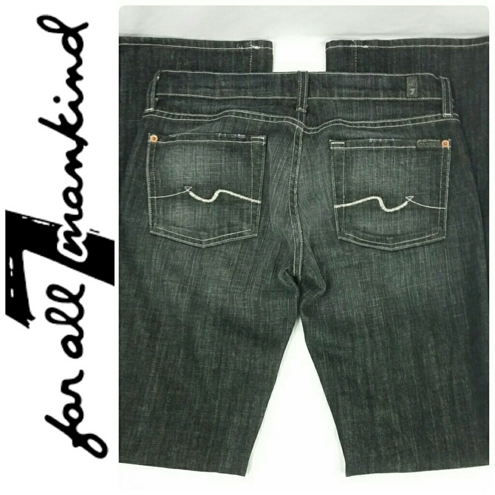 😍 Mark Down 😍 7 FAM Bootcut Black NY Wash 28x34