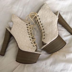 New Lace Up Platform Heels