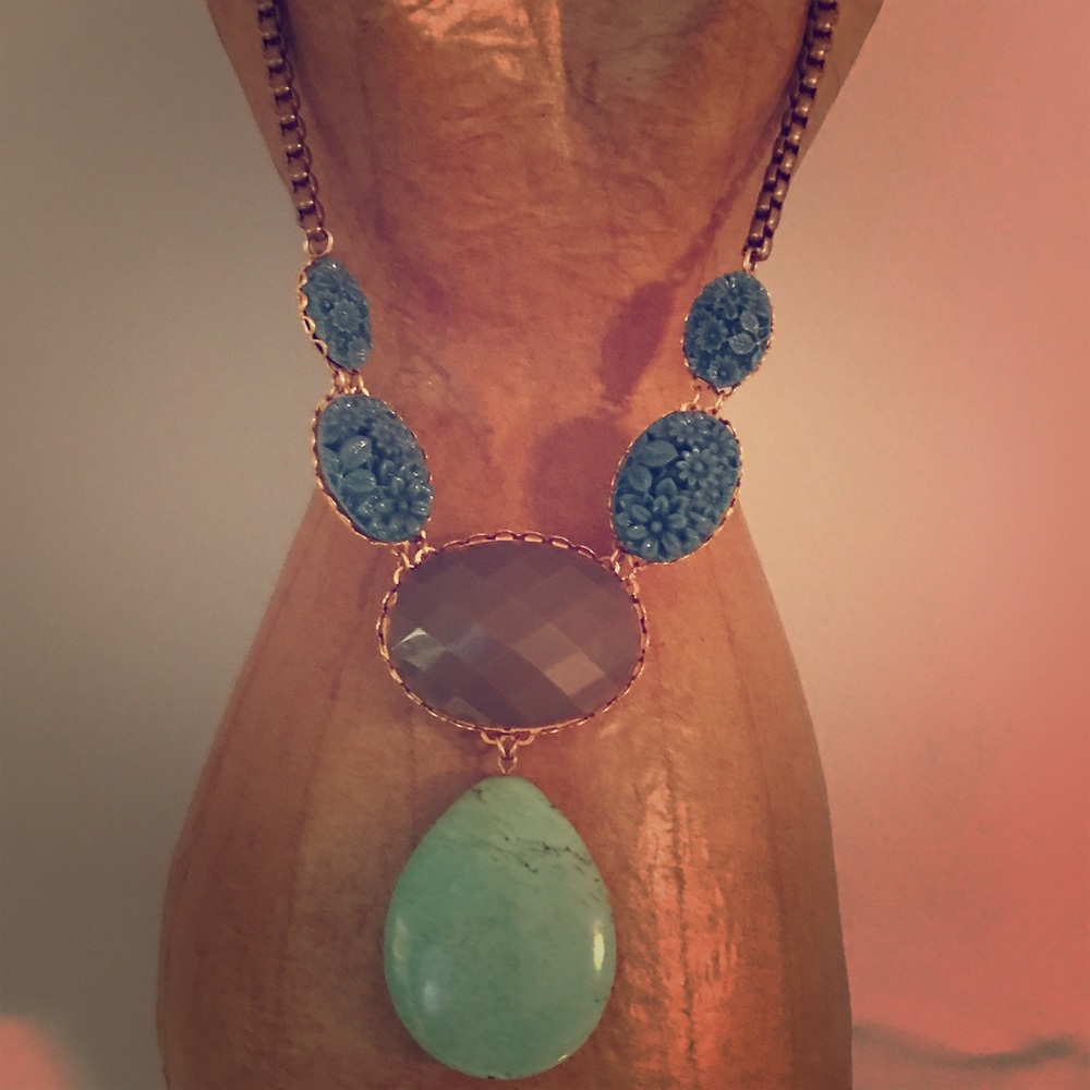David Aubrey Turquoise Statement Necklace