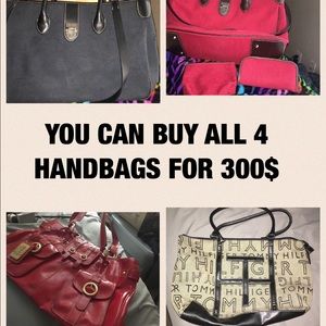 4 handbags