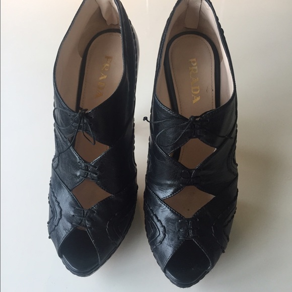 SOLD Prada Platform Heels - Picture 2 of 5