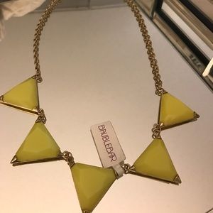 Baublebar Statement Neon Yellow Trianglw Necklace