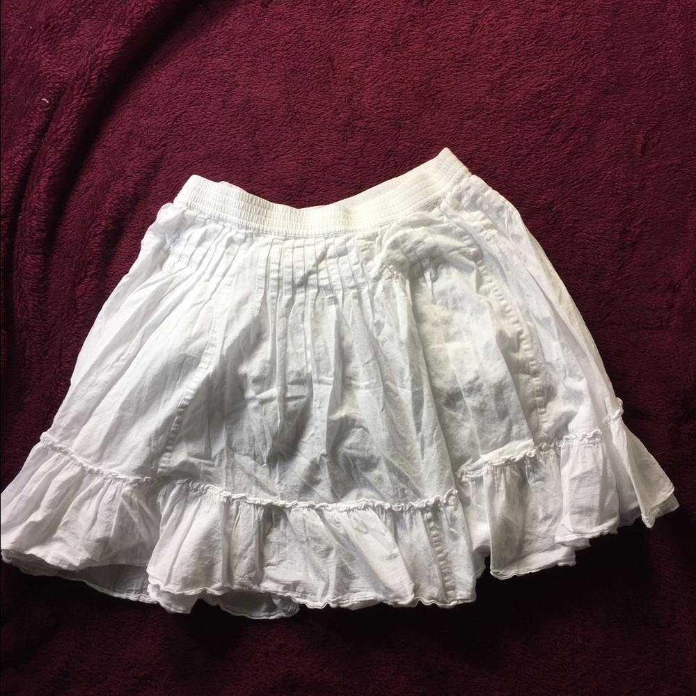 XS white circle skirt