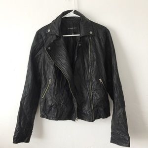 Rock & Republic Leather Moto Jacket