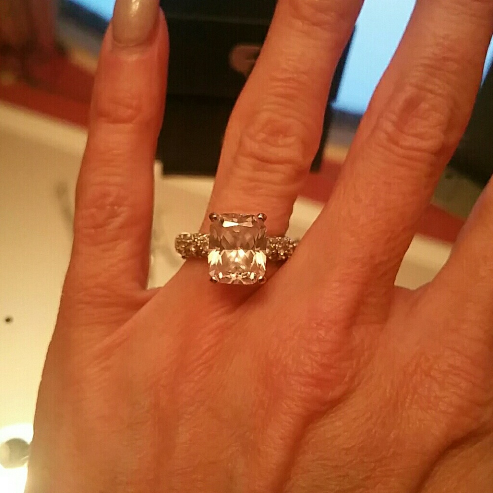Today Sterling silver ring size 4 .25 custom