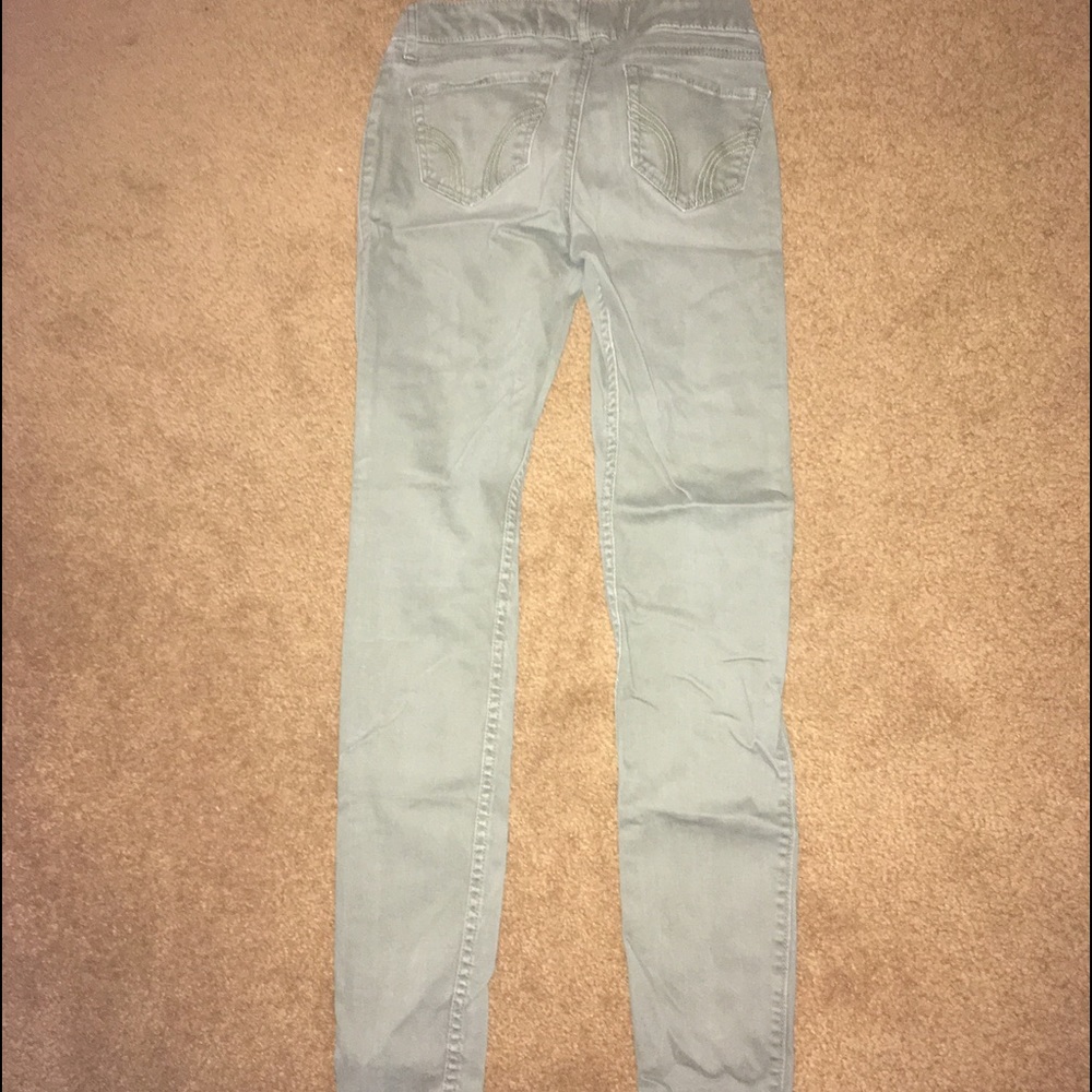 Army green hollister jeans