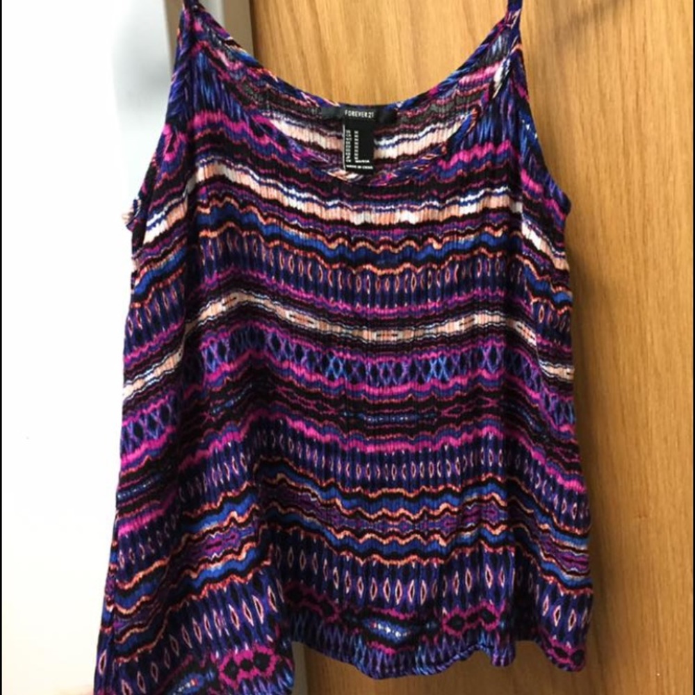 Forever 21 multicolored tank top, never worn