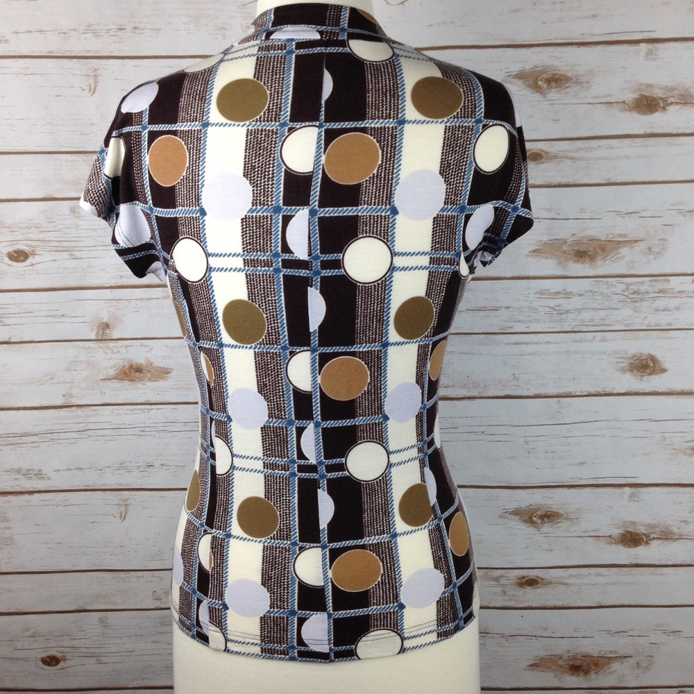 Etcetera Multi print Polka Dot Short Sleeve Shirt - Picture 3 of 4