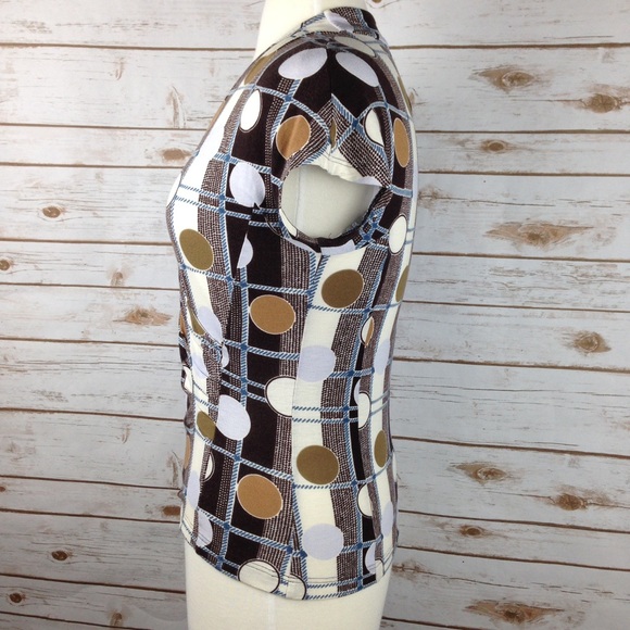 Etcetera Multi print Polka Dot Short Sleeve Shirt - Picture 2 of 4