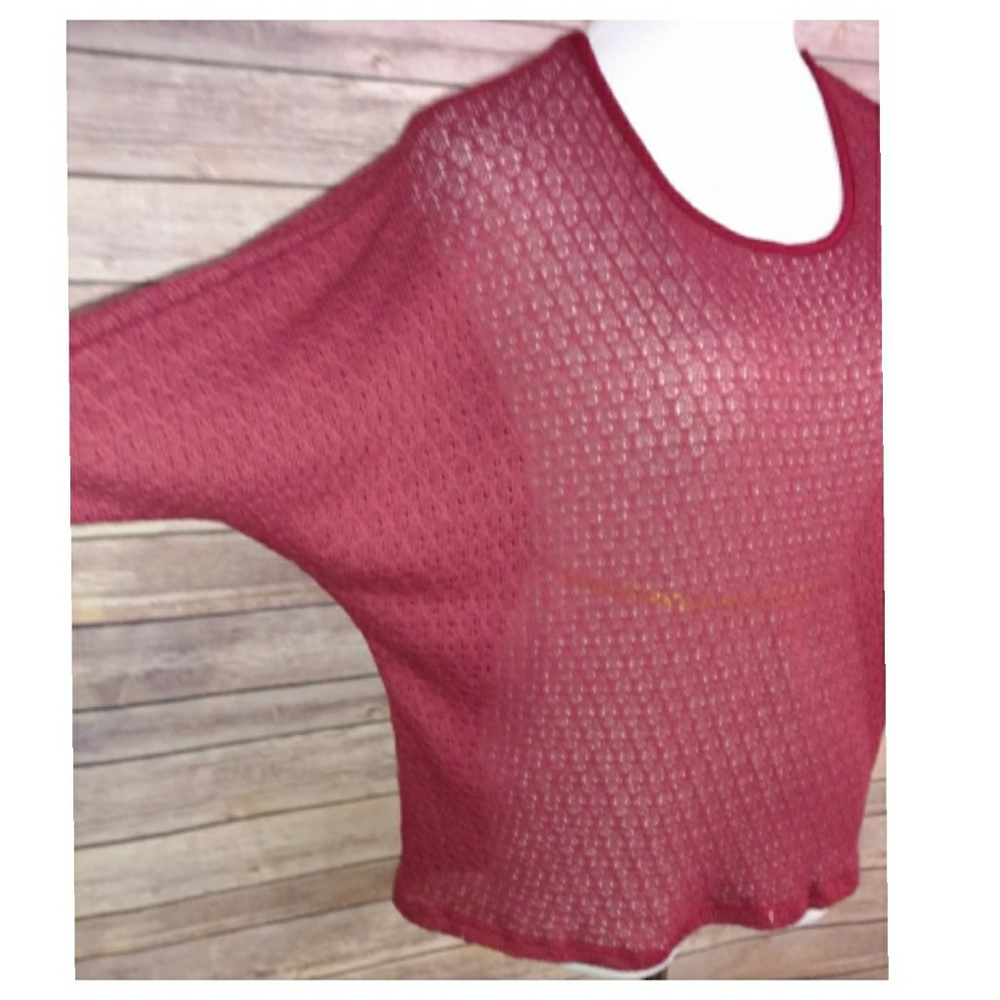 Textured Knit Top - Brick Red 💫 - Picture 6 of 8