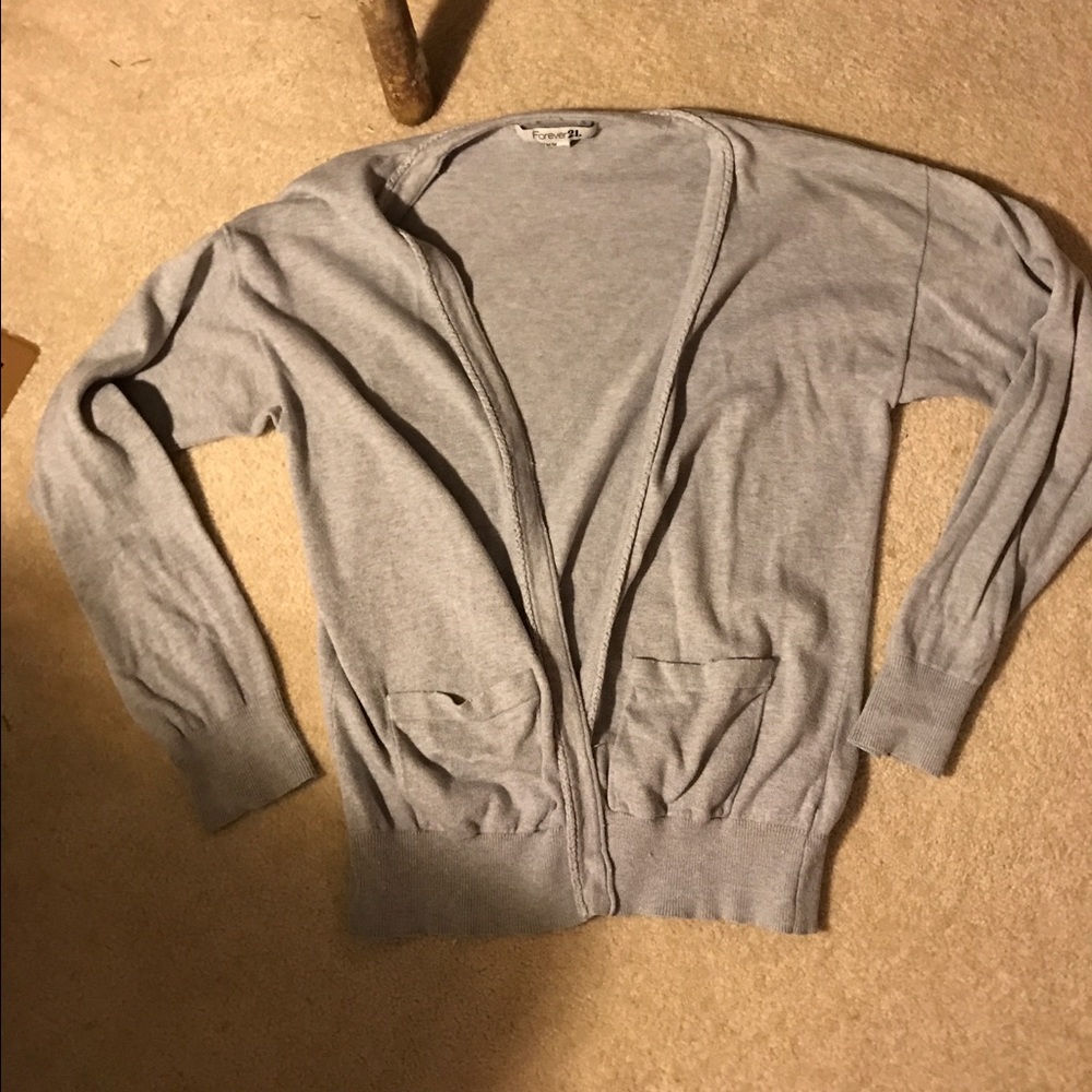 Grey cardigan